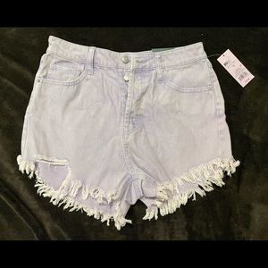 Wild Fable high waisted shorts, size 10, lilac color